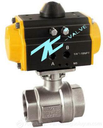 球閥產品系列:氣動二片式高平臺牙口球塞閥-首龍球閥