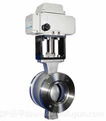 Q941F電動V型調節球閥上海閥門廠家