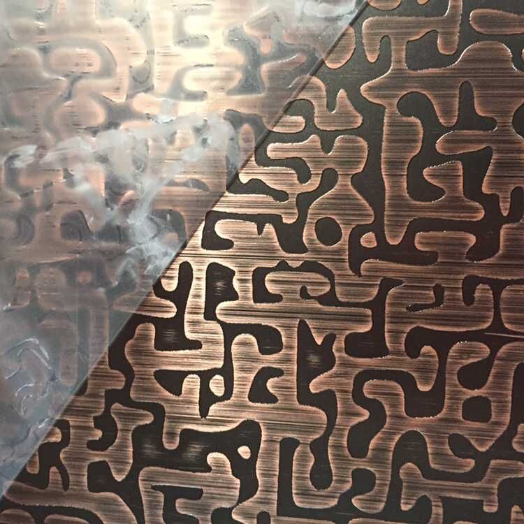 供應祥萬佳彩色不銹鋼-蝕刻